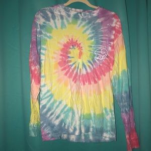 tie-dye ivory ella long sleeve shirt